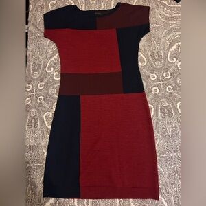Limited, Color Block Sweater Dress, size Medium, Dolman